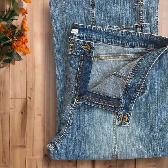 Vintage 80’s Wide Leg Crop Jeans High Waist Route 66 Sz 26 - Picture 4 of 11